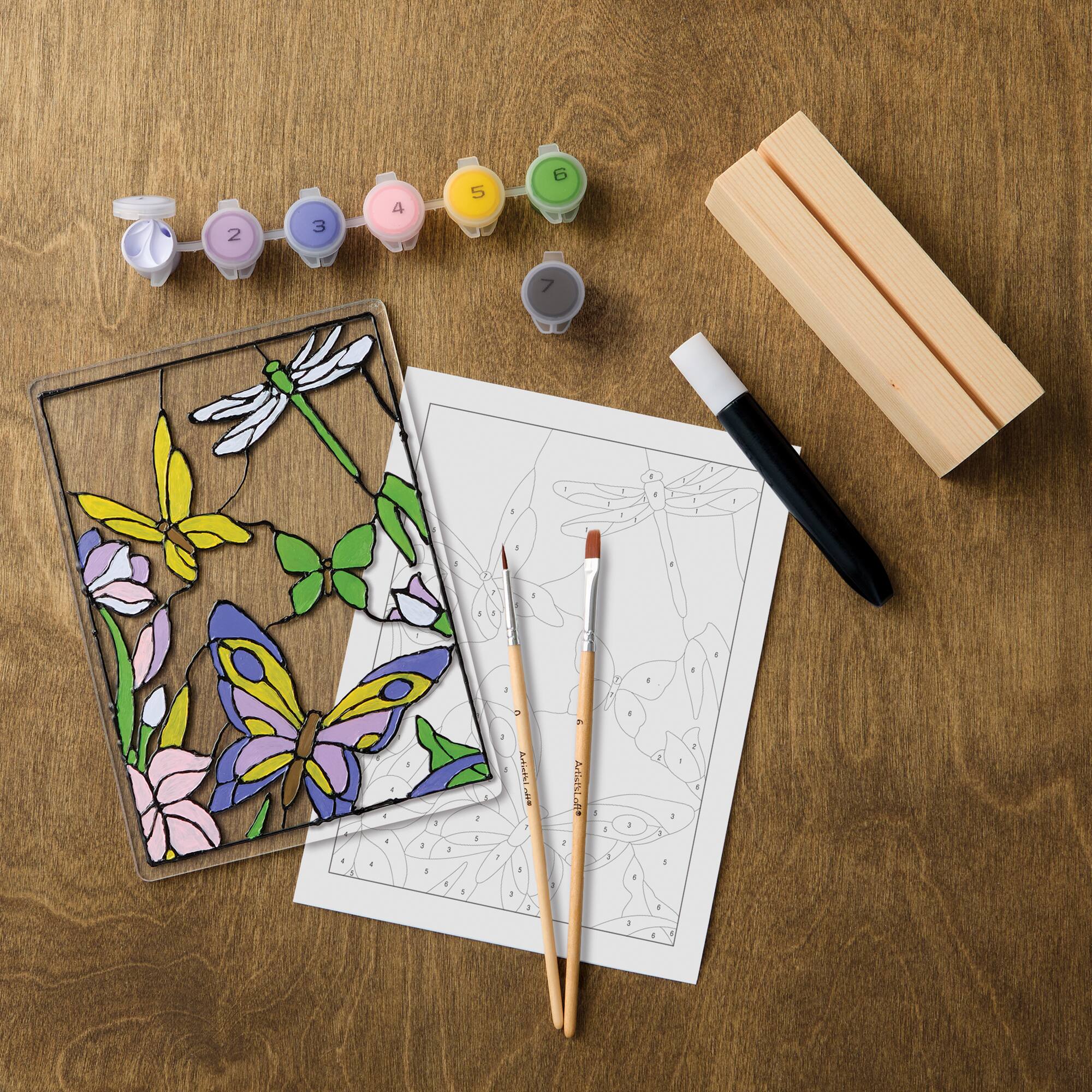 Butterflies in Nature Paint-by-Number Acrylic Surface Kit by Artist's Loft®